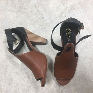 Candies brand heels black and brown 9